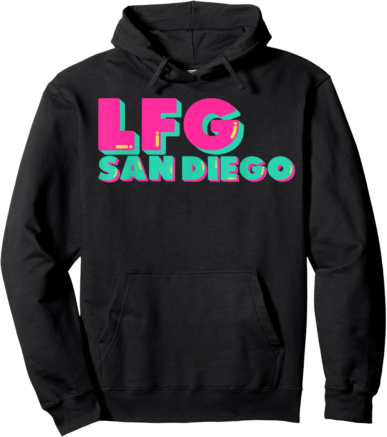 LFGSD Baseball fan San Diego Sports LFG SD Hoodie - Hoodie | Black