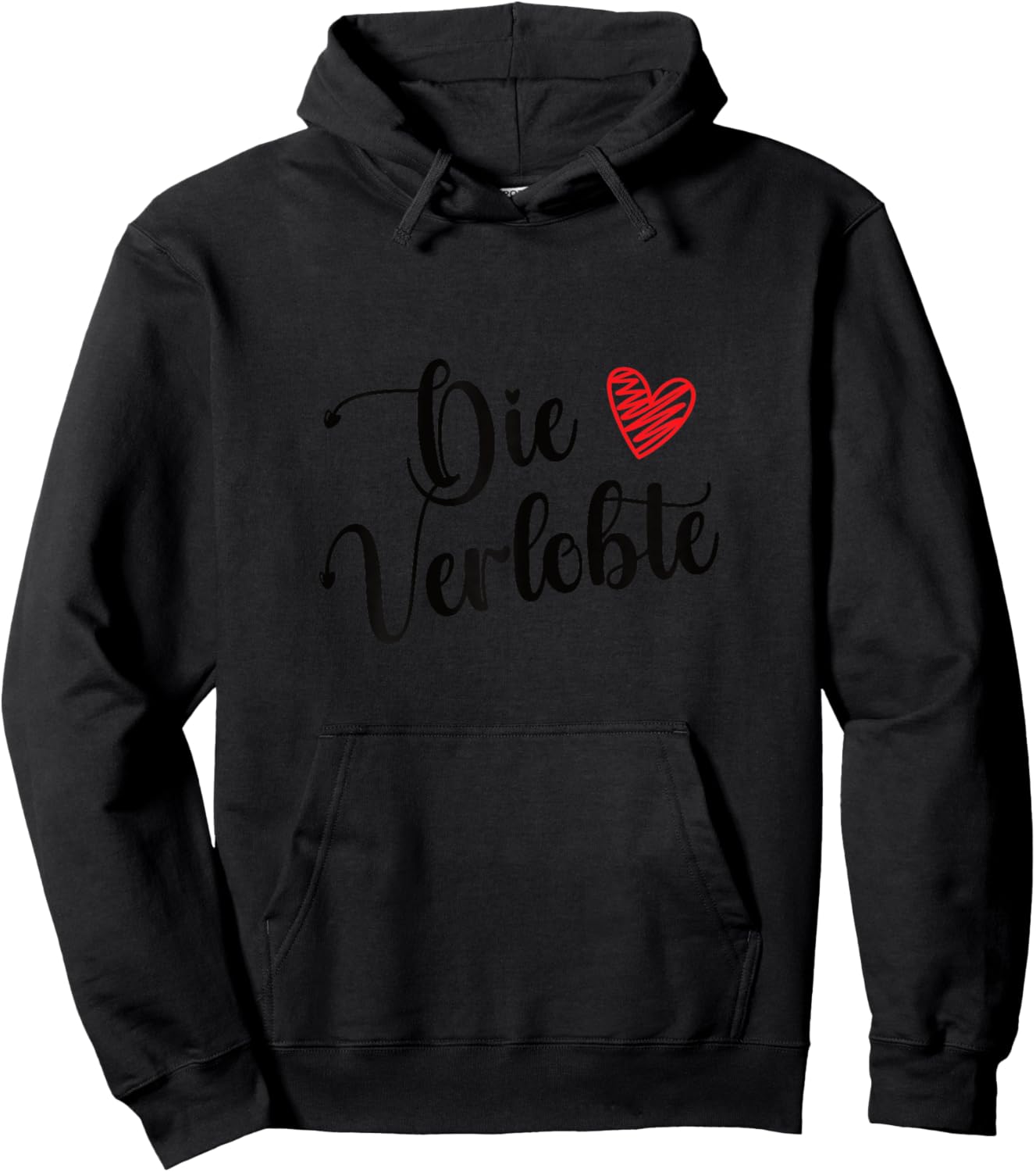 Die Verlobte Freundin Verloben Verlobung Ich Bin Verlobt Hoodie - Hoodie | Black
