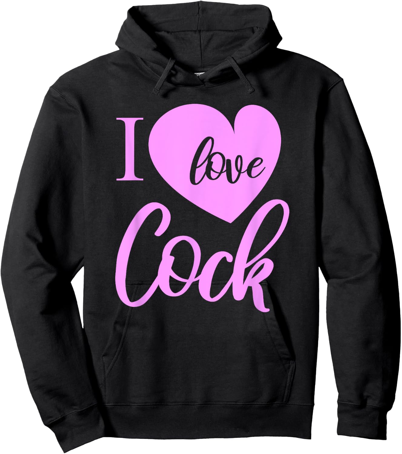 I love Cock Funny Slutty Wife Daddy Kink Lover BDSM Hoodie - Hoodie | Black