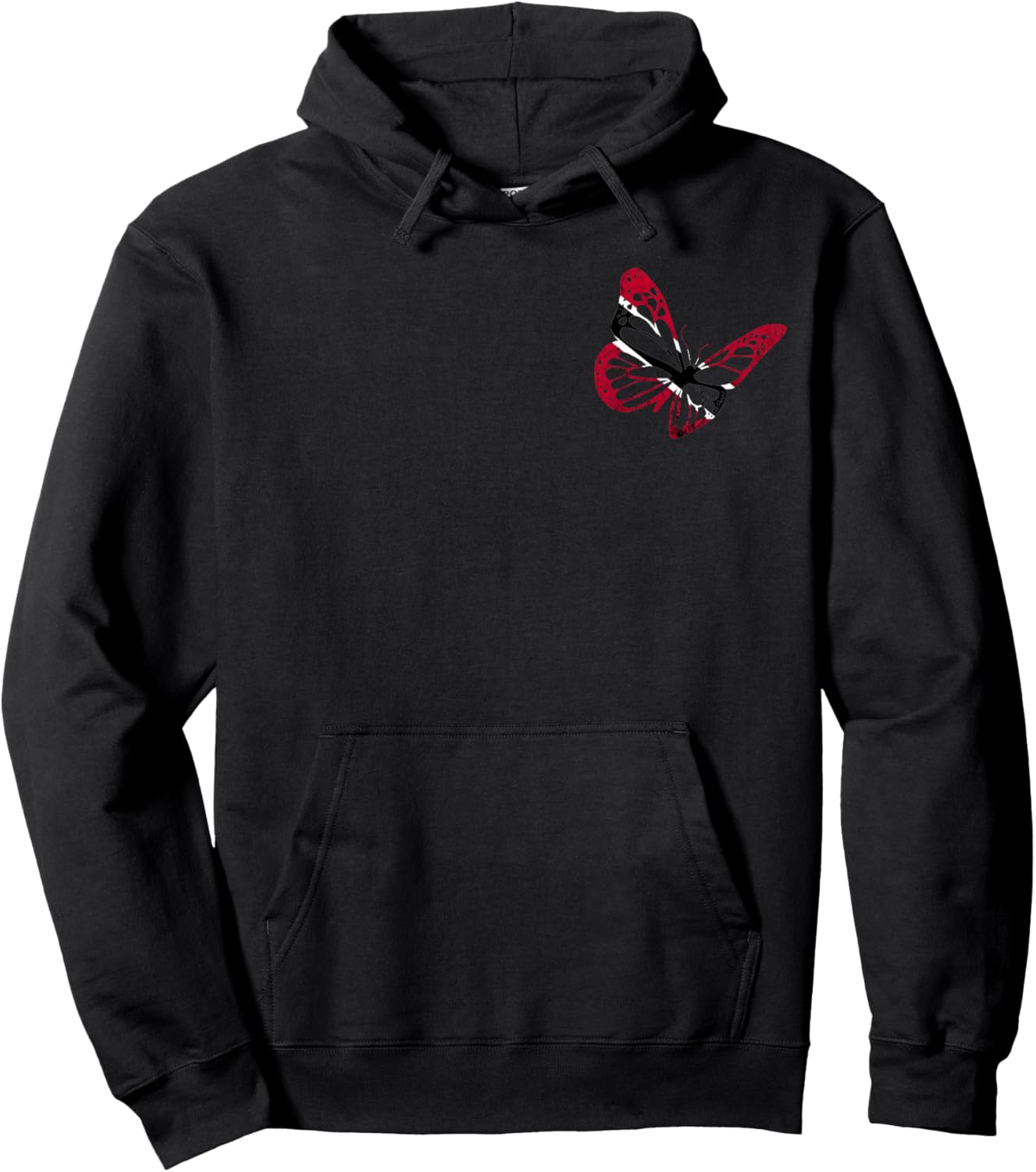 Trinidadian Butterfly Tobagonian Pride Trinidad And Tobago Hoodie - Hoodie | Black