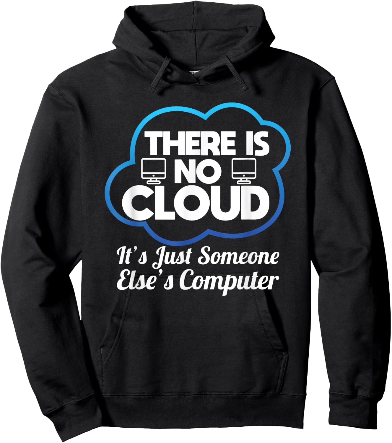Computer Funny Cloud Computing Networking Hoodie - Hoodie | Black
