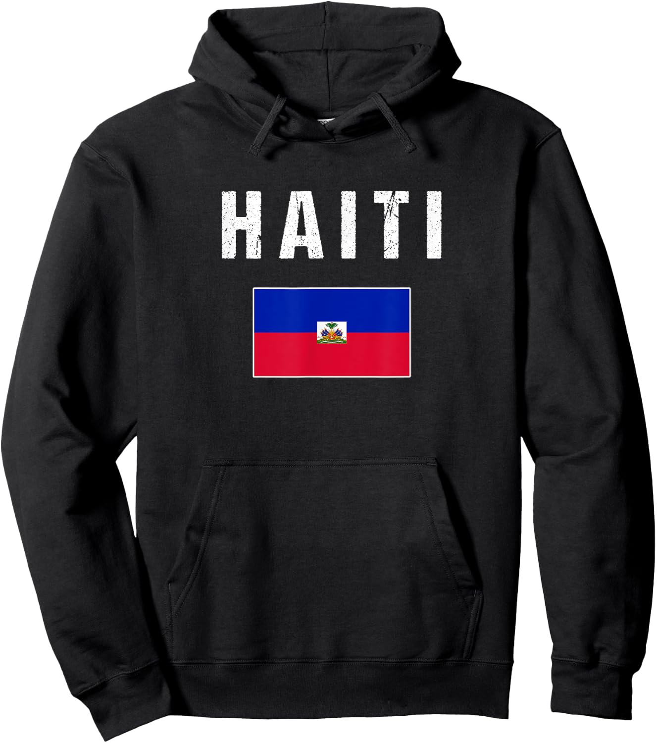 Haiti Haitian Flag Gift Women Youth Kids Hoodie - Hoodie | Black