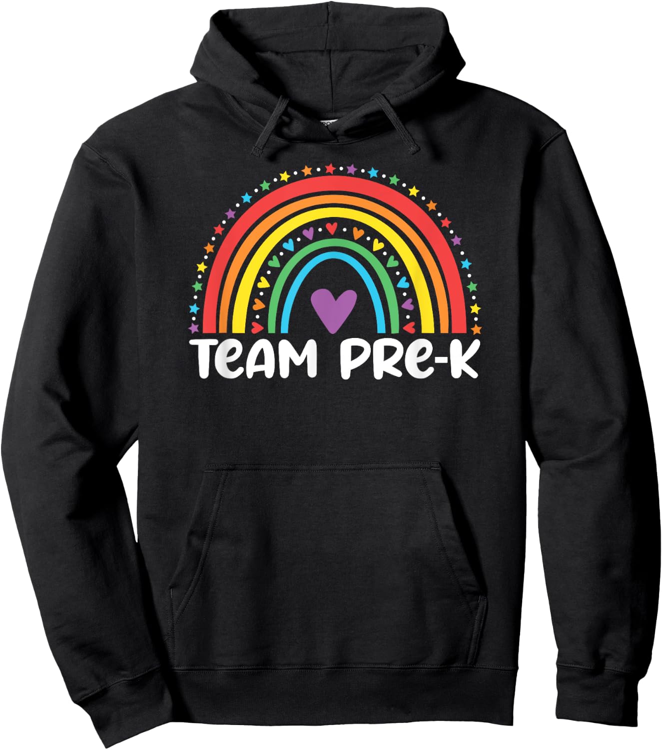 Team Pre-K Teacher Crew Squad Hello Back School Graduation Hoodie - Hoodie | Black