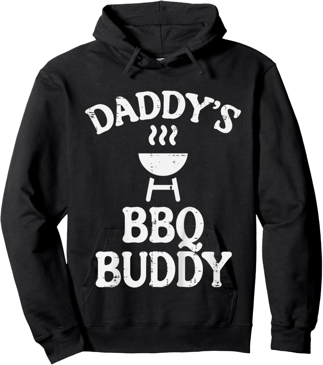 Kids Daddys Bbq Buddy Cute Barbecue Family Match Boys Girls Kids Hoodie - Hoodie | Black