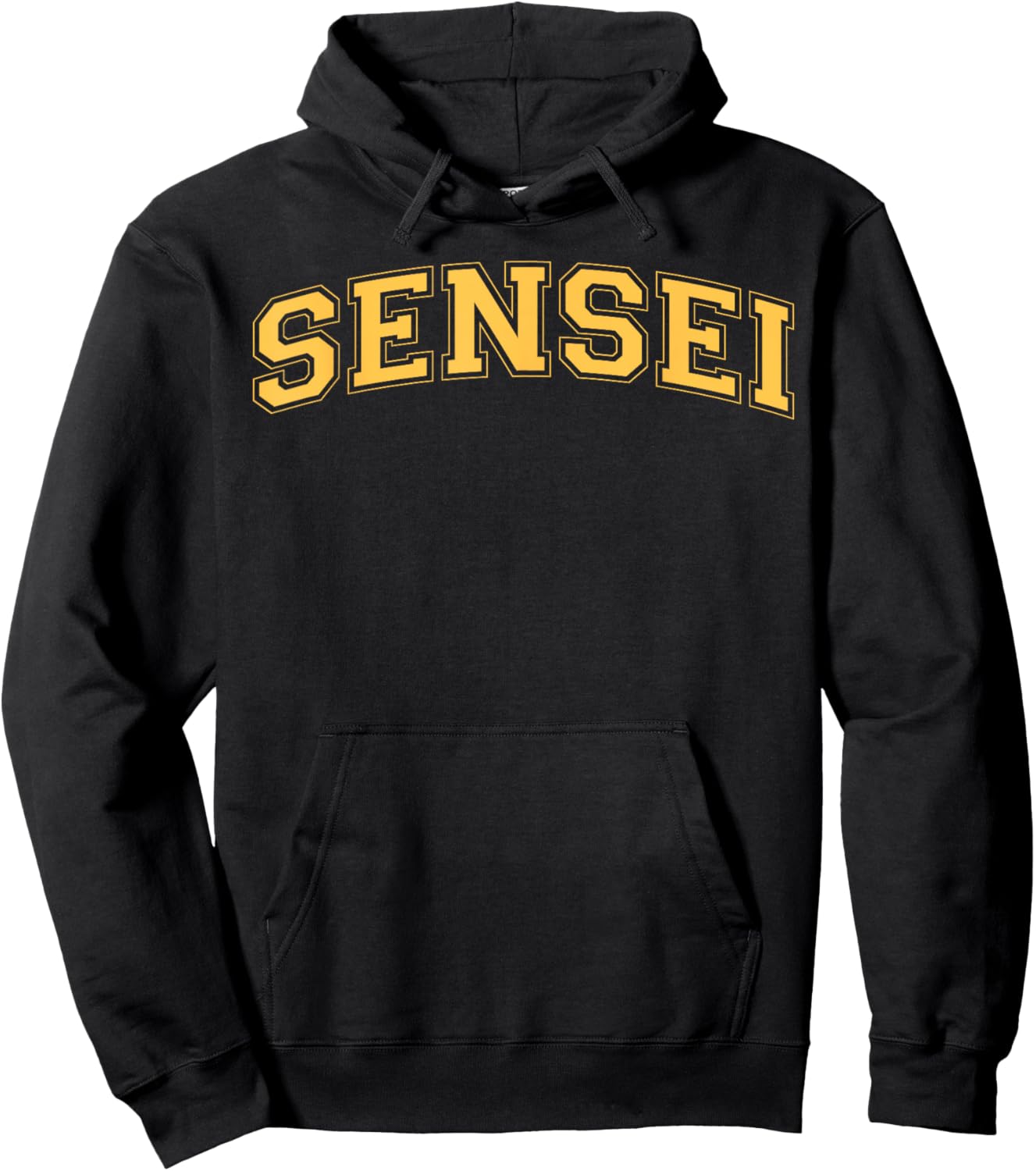 Sensei Martial Arts Teacher Karate Instructor - Yellow Men Women Hoodie - Hoodie | Black