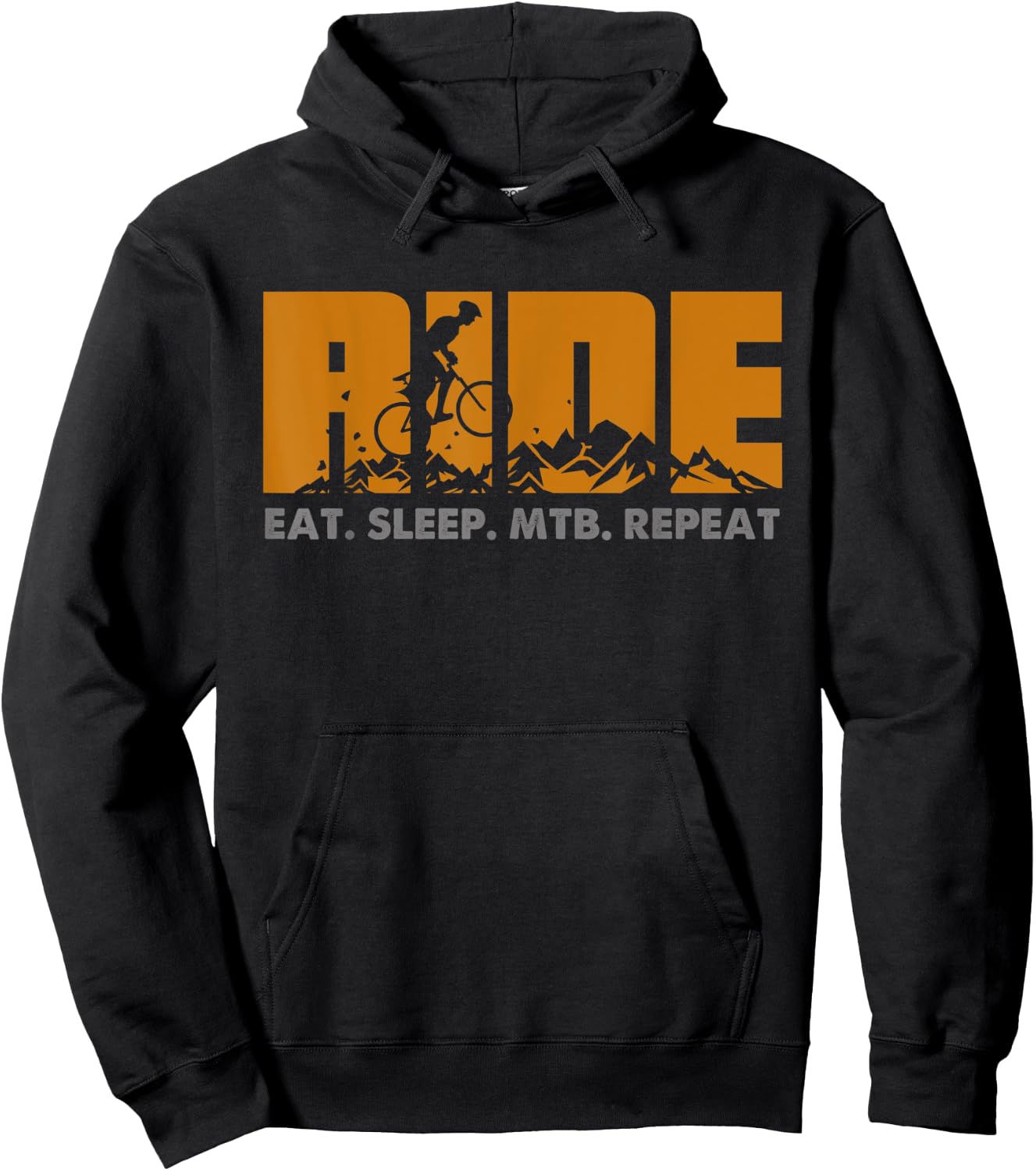 Mountain Bike Eat Sleep MTB Repeat Ride Hoodie - Hoodie | Black