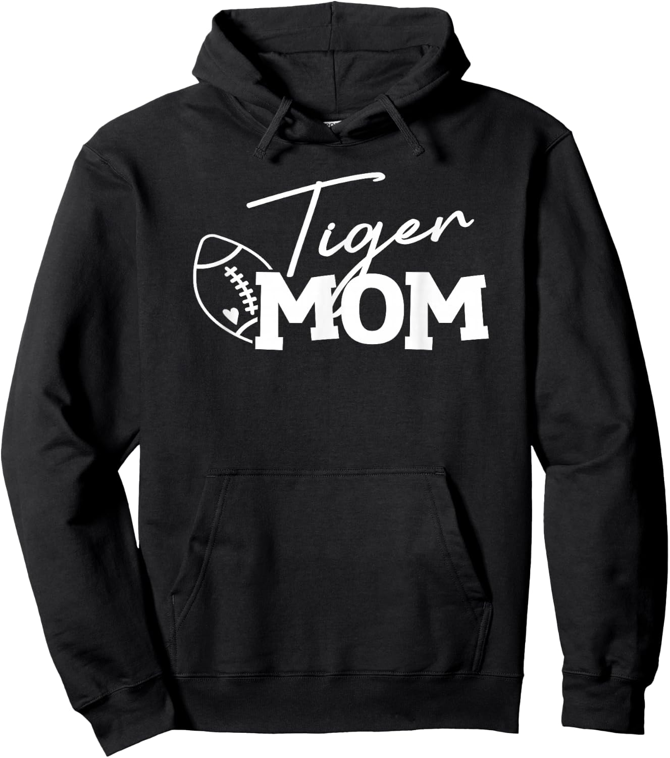 Tiger Mom Football Sports Fan Hoodie - Hoodie | Black