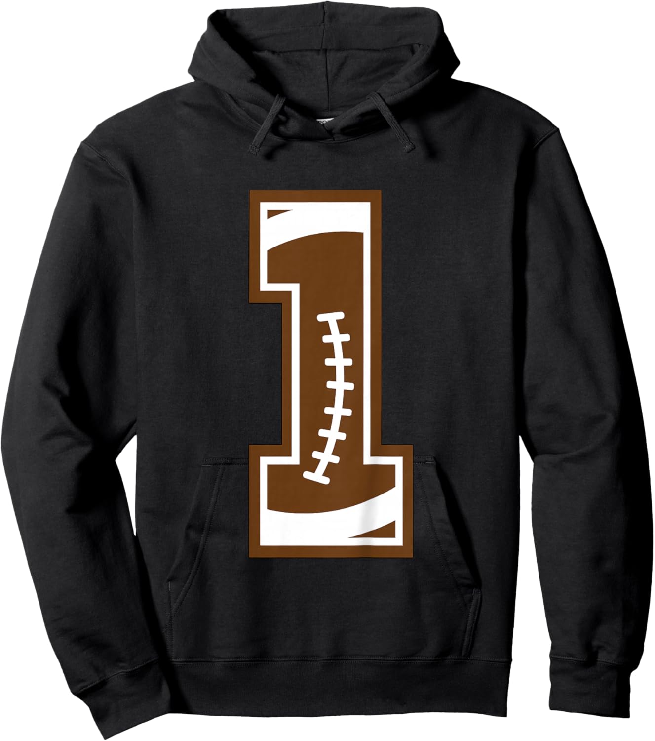 Kids 1st Birthday Party Football Boy One Year Old Football Player Hoodie - Hoodie | Black