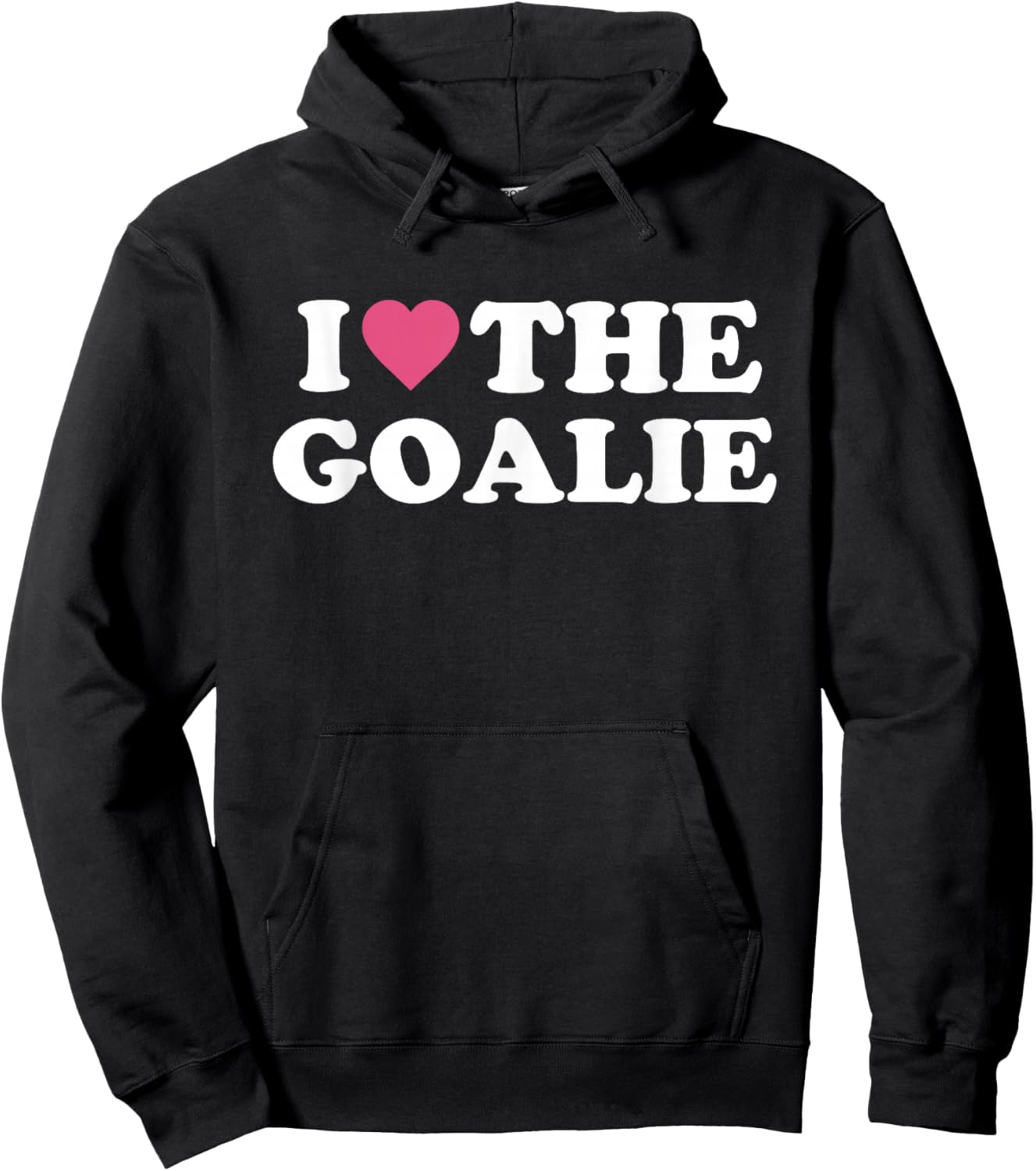 I Love The Goalie Cute Soccer Goalie Family Grandma Mom Hoodie - Hoodie | Black