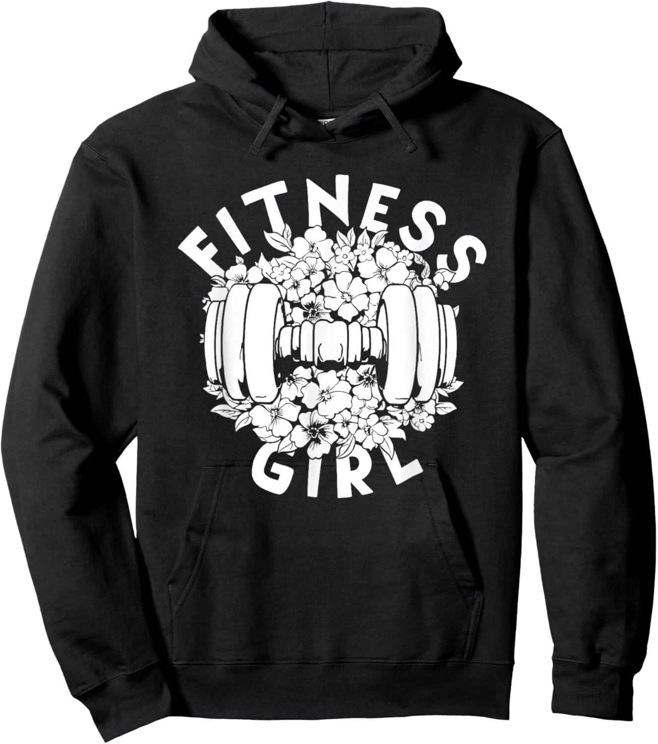 Workout Gym Training - Exercise Fitness Girl Hoodie - Hoodie | Black