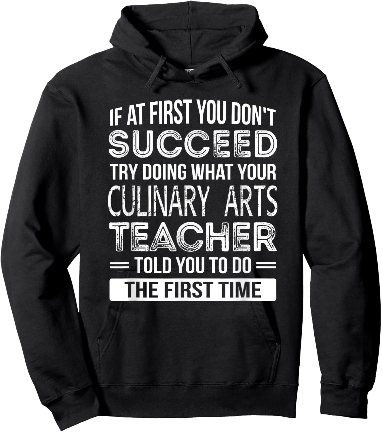 Culinary Arts Teacher Gift Funny Appreciation Hoodie - Hoodie | Black