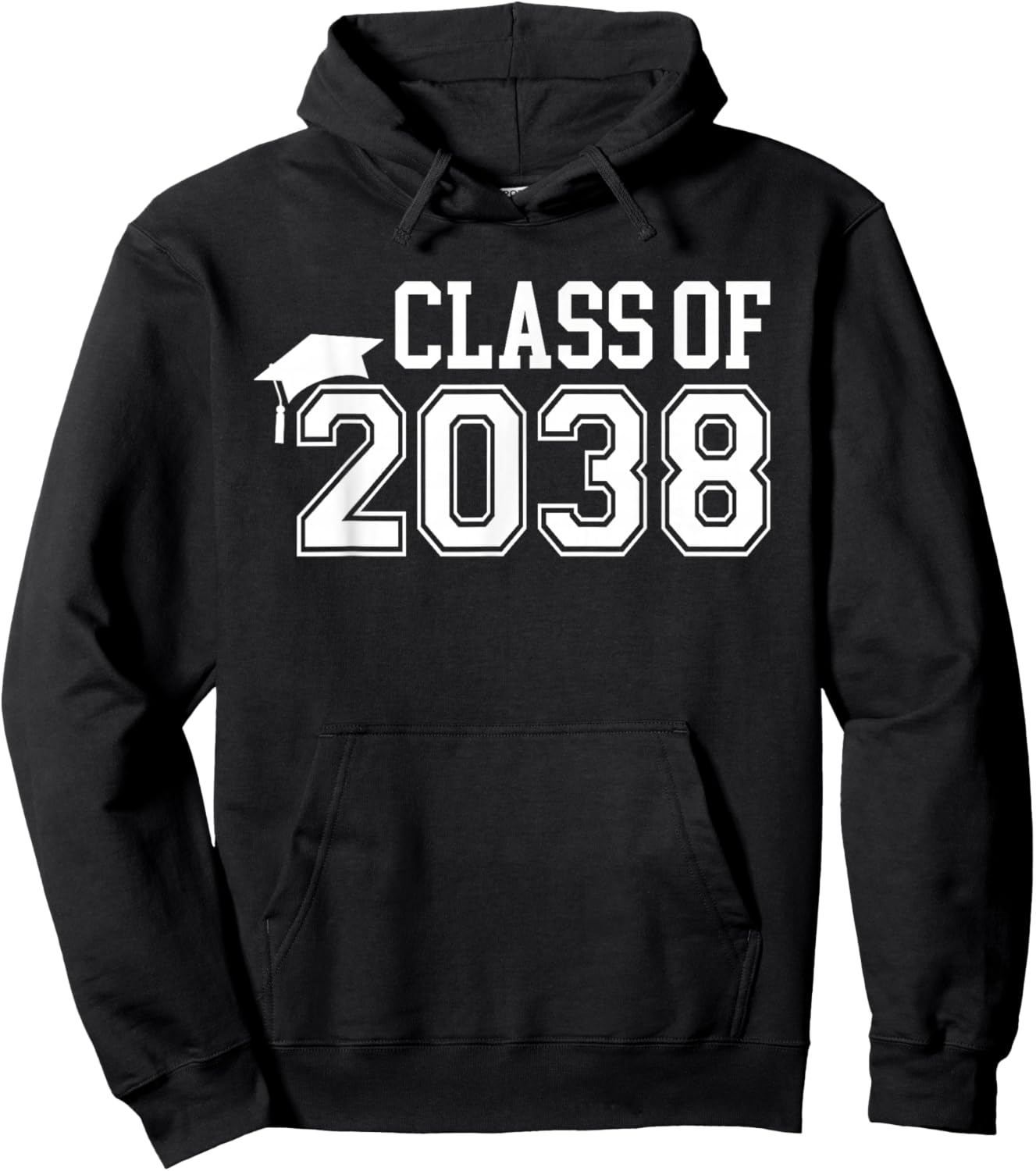 Kindergarten Class of 2038 First Day School Graduation Hoodie - Hoodie | Black