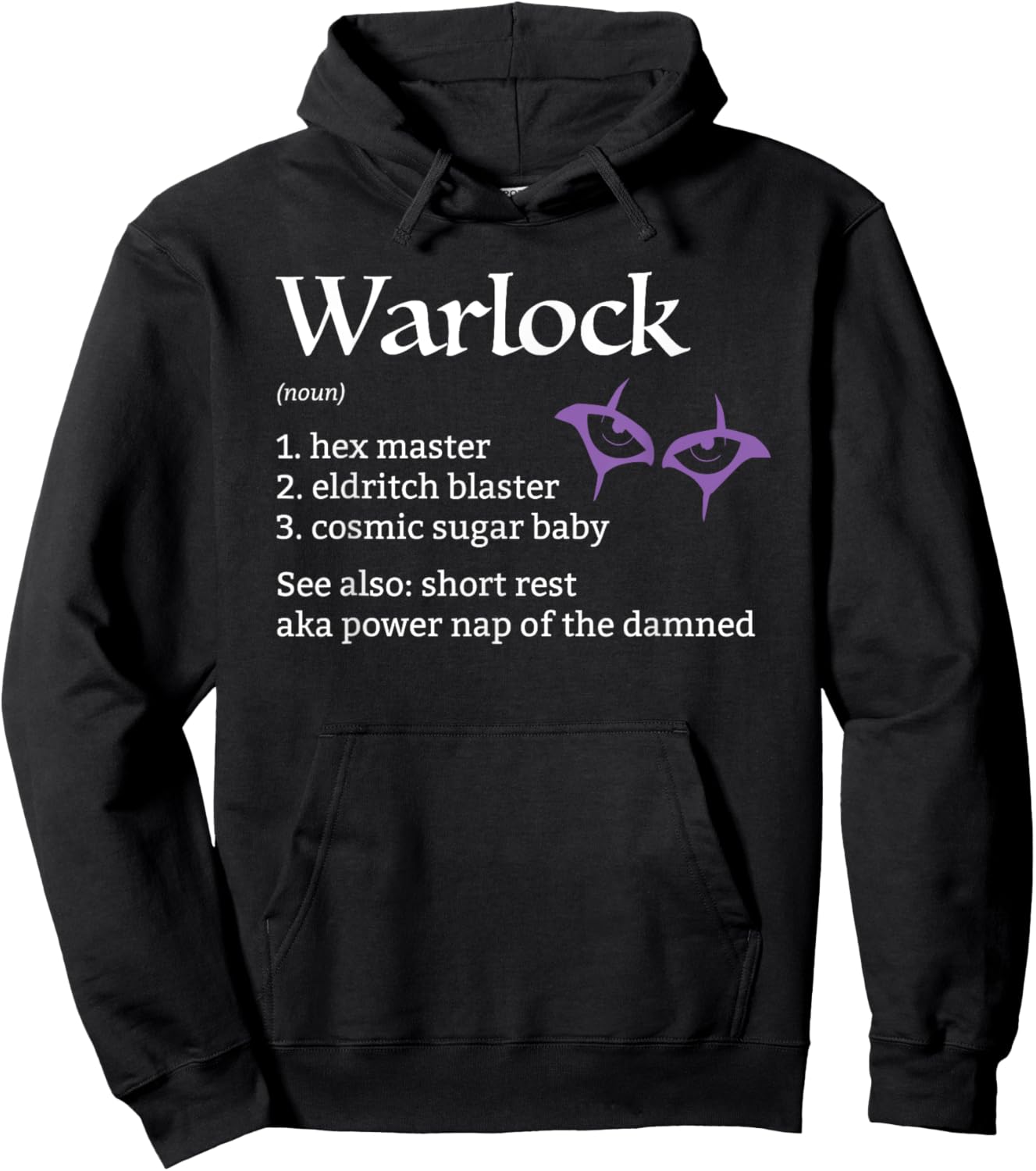 Warlock Class Definition Hoodie - Hoodie | Black