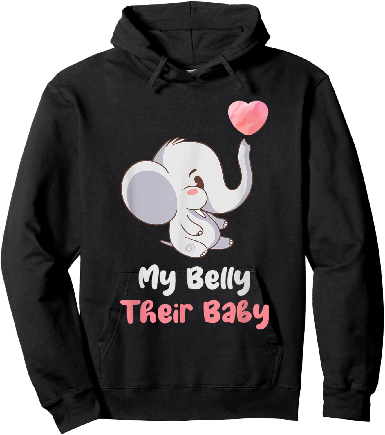 My Belly Their Baby Surrogate Mom Surrogacy IVF Hoodie - Hoodie | Black