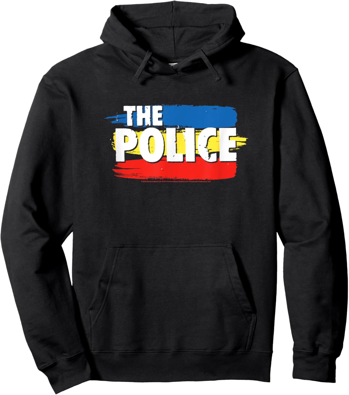 The Police Three Stripes Logo Hoodie - Hoodie | Black