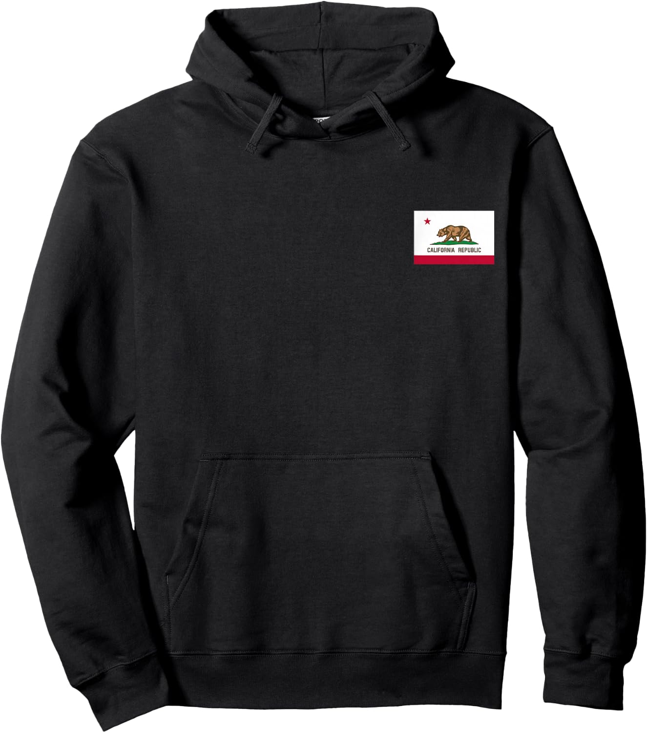 California Republic State Flag Cool USA CA Flags Men Women Hoodie - Hoodie | Black