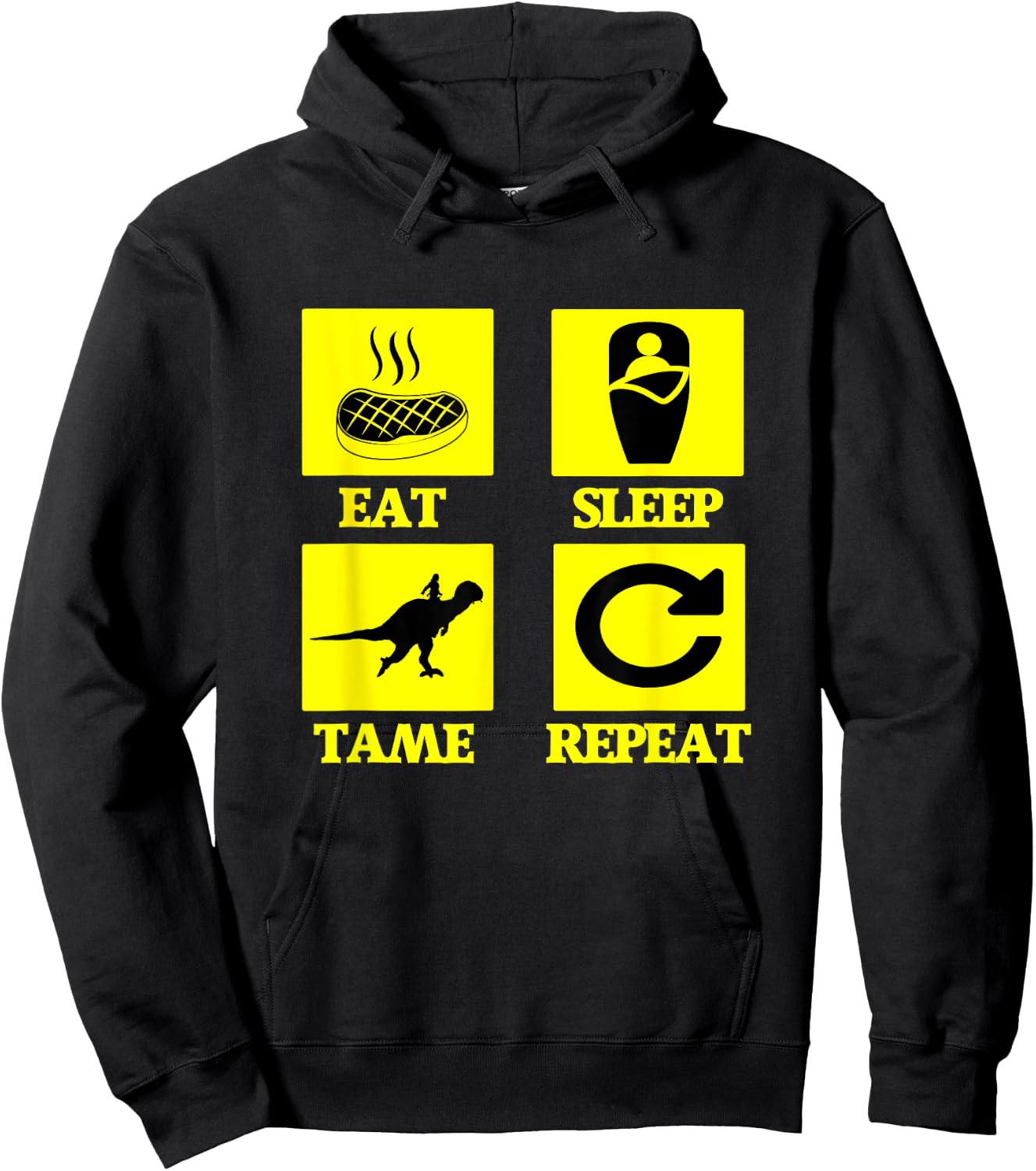 Eat Sleep Tame Repeat Ark Hoodie - Hoodie | Black