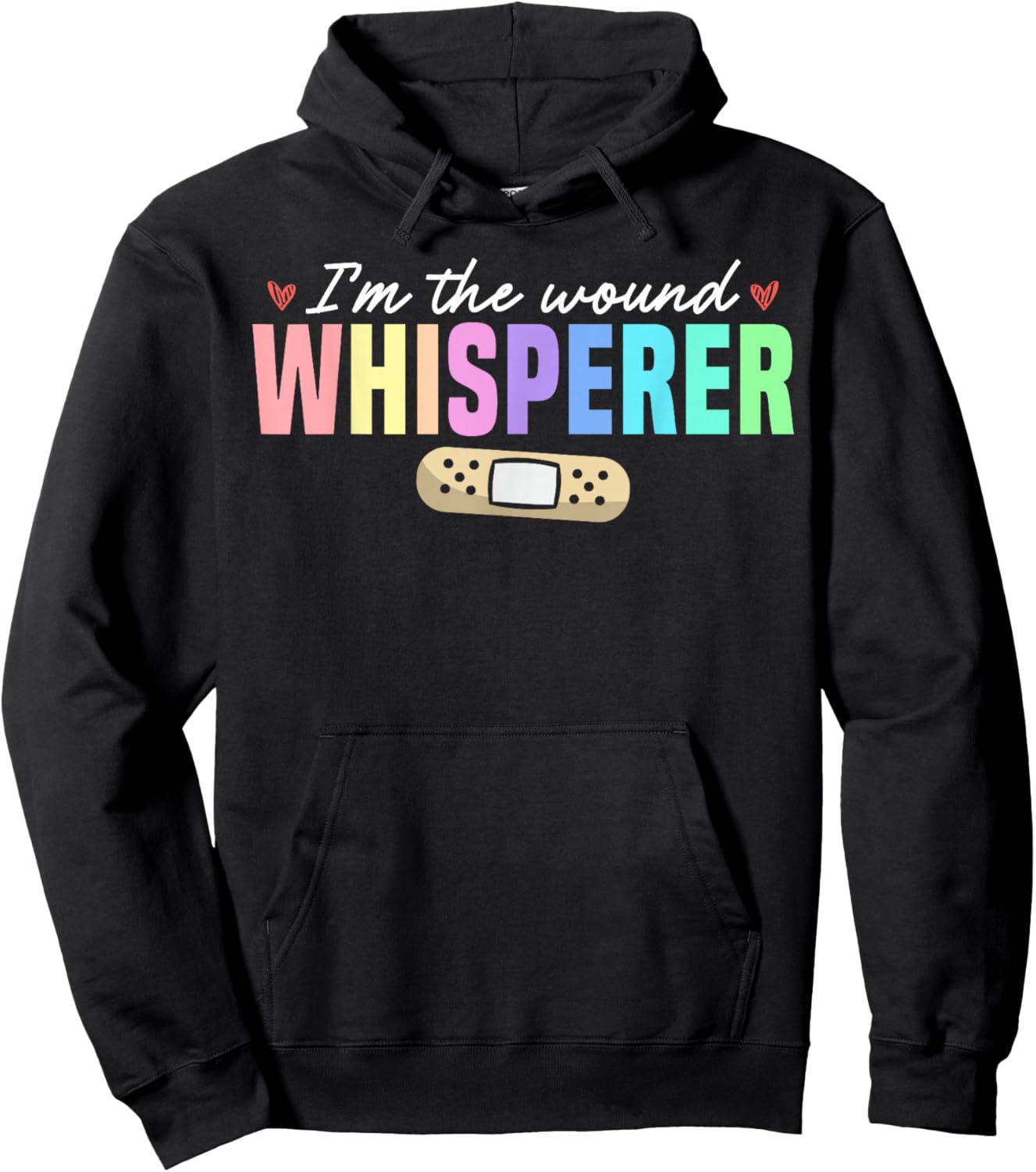 Wound Whisperer Wound Care Nurse Hoodie - Hoodie | Black