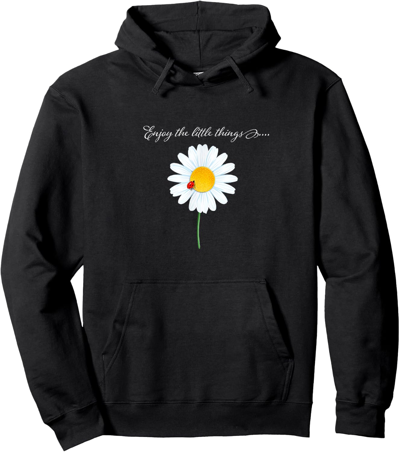 Ladybug design, Enjoy the little things gift ladybugs Hoodie - Hoodie | Black