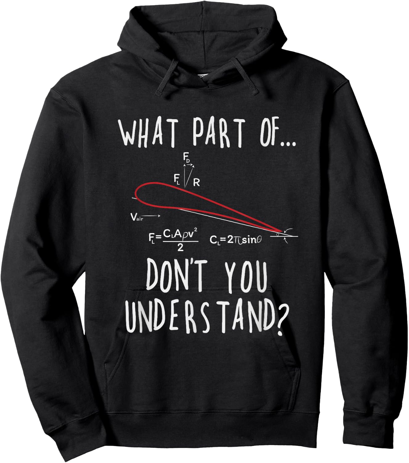 What part of lift don't you understand? Aircraft Aviation Hoodie - Hoodie | Black
