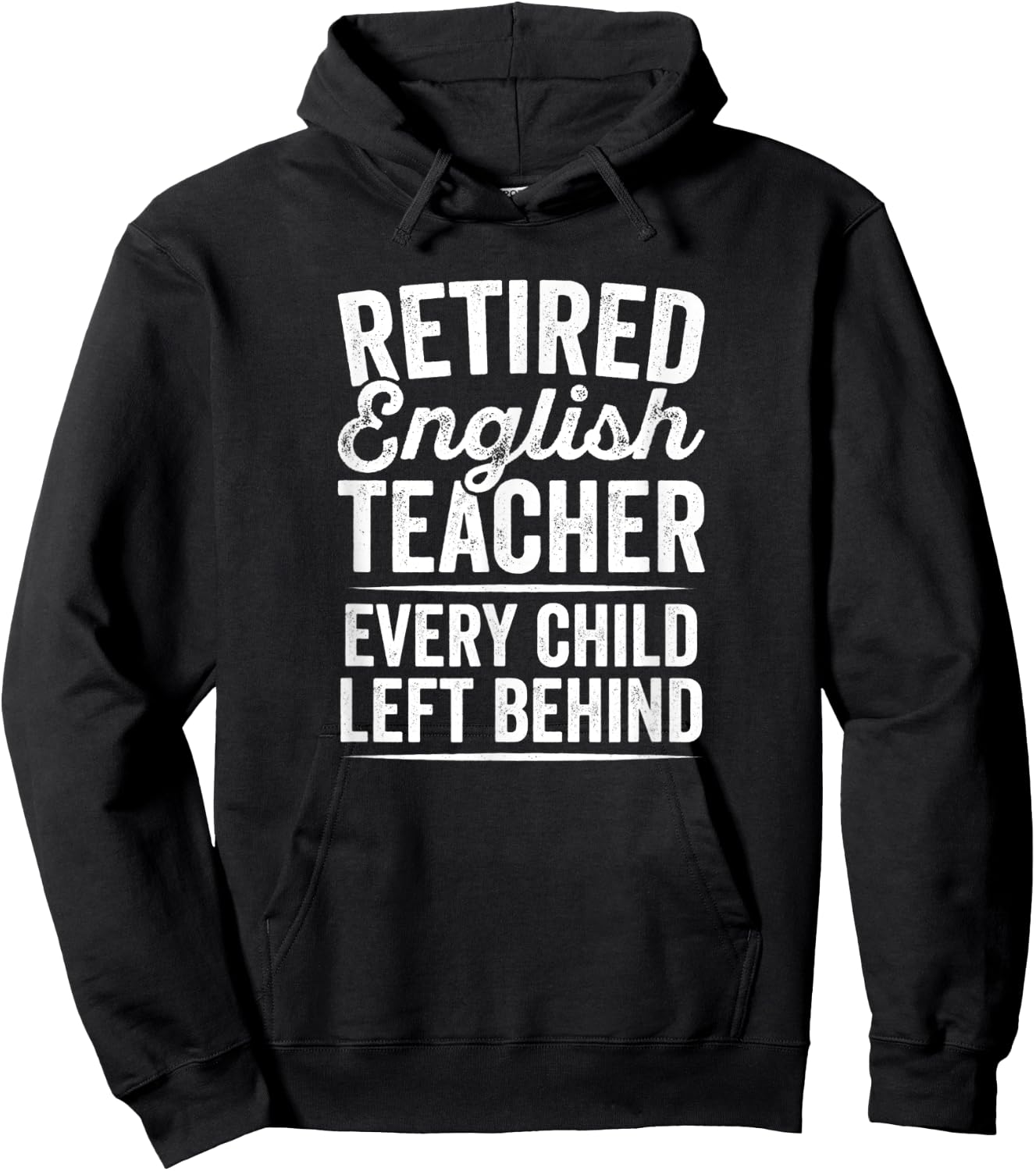Retired English Teacher Teaching Retirement Gift Hoodie - Hoodie | Black