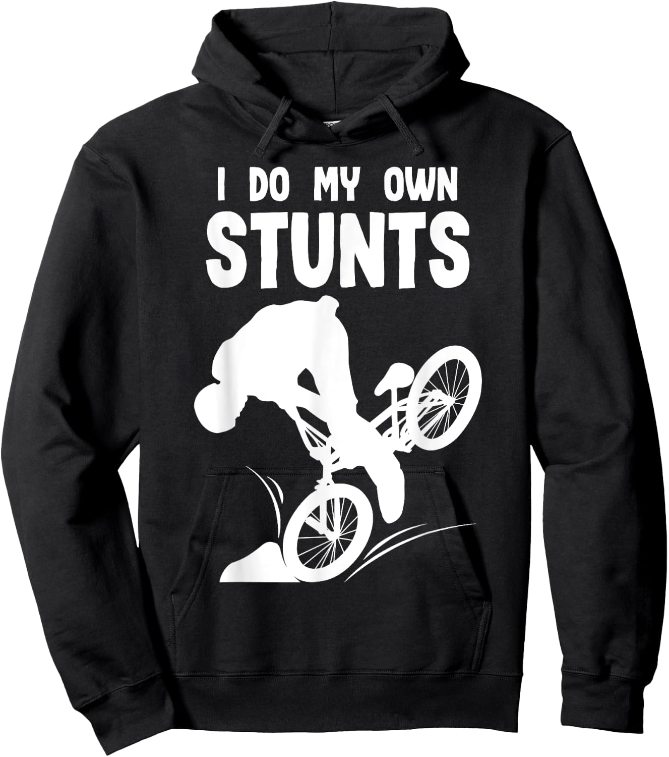 I Do my Own Stunts MTB Bike Downhill Mountain Biker Hoodie - Hoodie | Black
