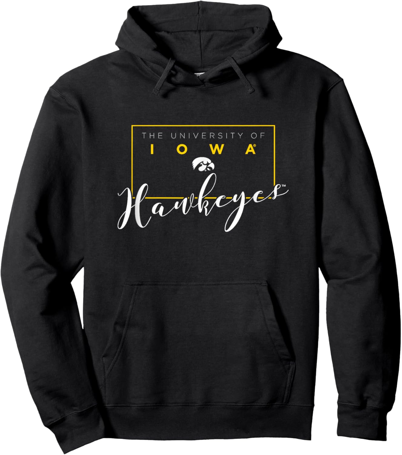 Iowa Hawkeyes | NCAA University of Official Merch | 1702BKNQ Hoodie - Hoodie | Black