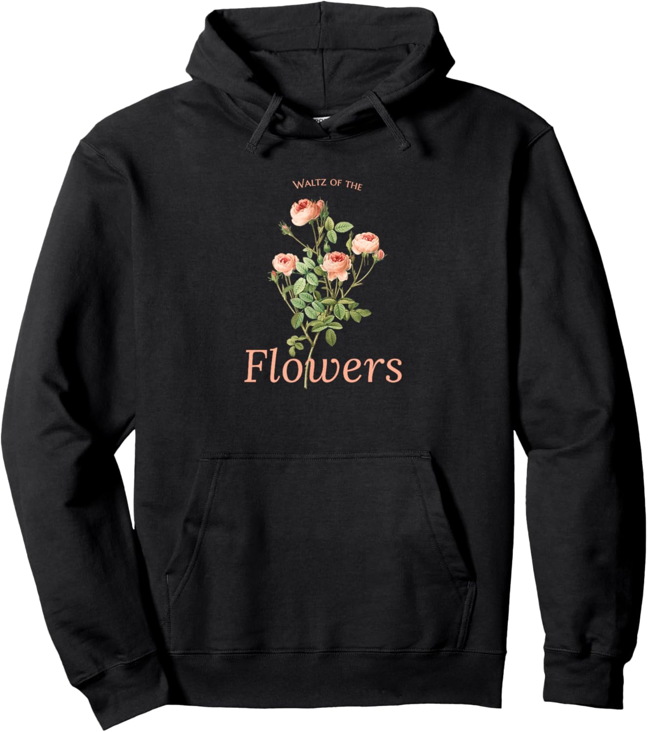 Nutcracker Christmas Waltz of the Flowers Ballerina Graphic Hoodie - Hoodie | Black