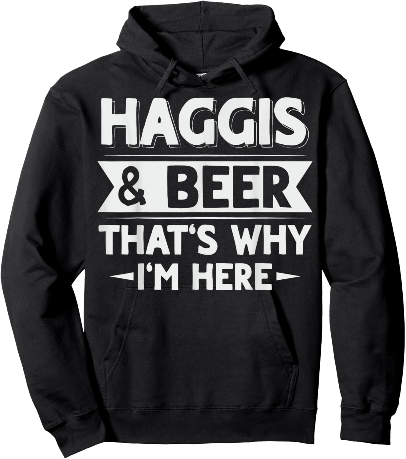 Haggis Scottish National Food Quote for a Haggis fan Hoodie - Hoodie | Black