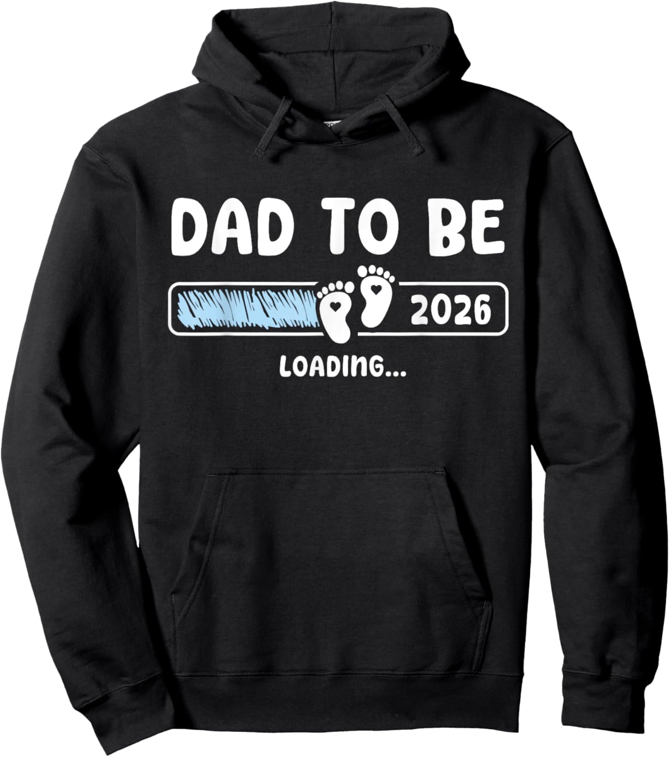 Dad To Be 2026 Dad est 2026 Daddy To Be Promoted to Daddy Hoodie - Hoodie | Black
