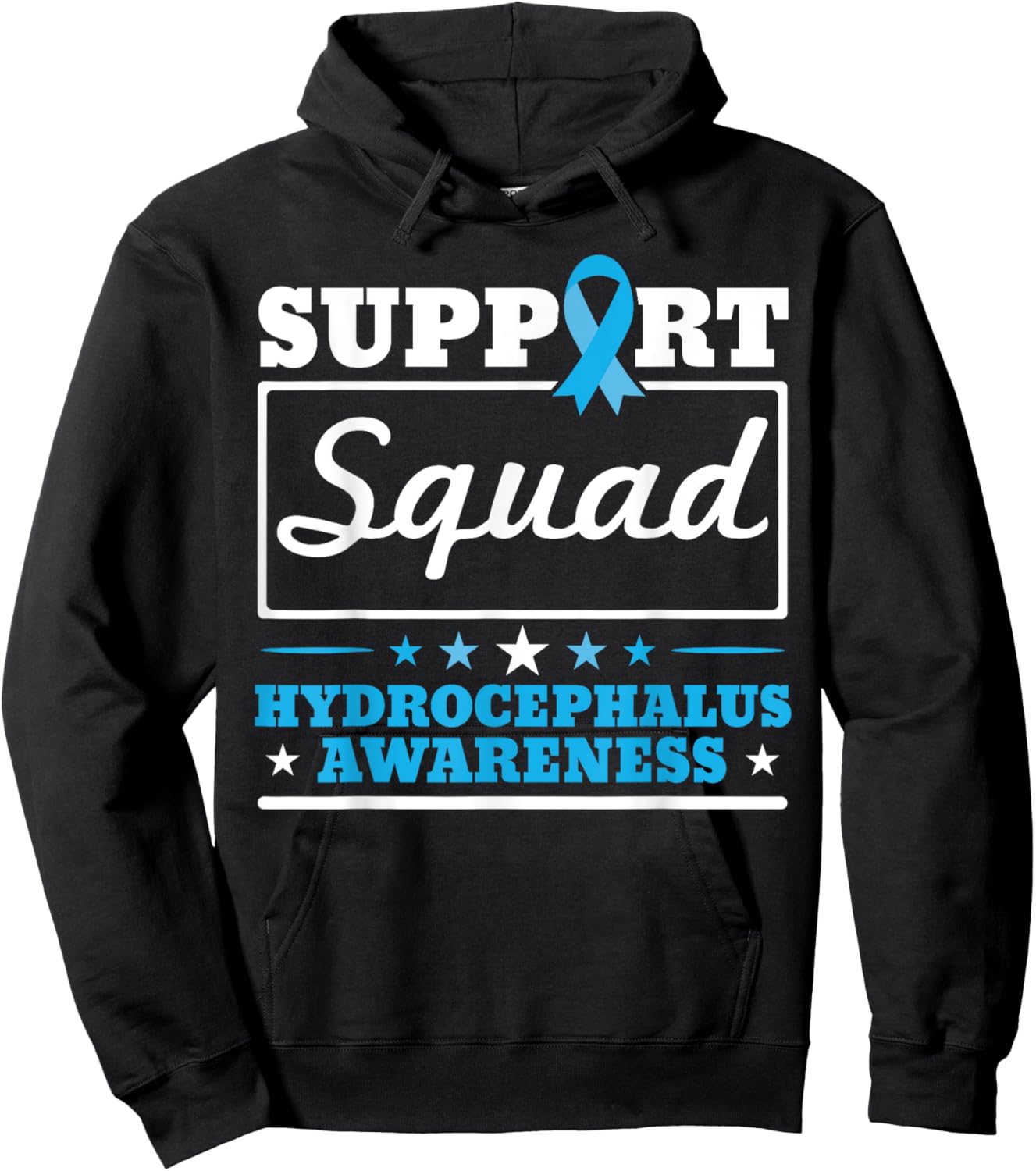 Hydrocephalus Support Brain Tumor Hydrocephalus Awareness Hoodie - Hoodie | Black