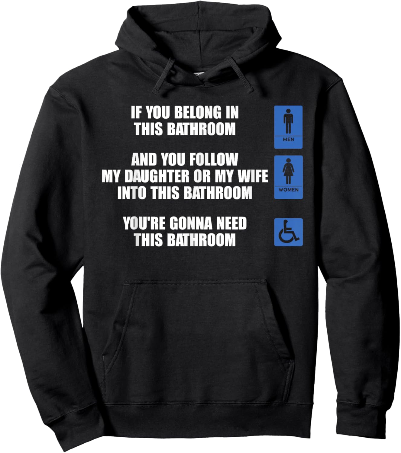 If You Belong In This Bathroom And You Follow Design Hoodie - Hoodie | Black