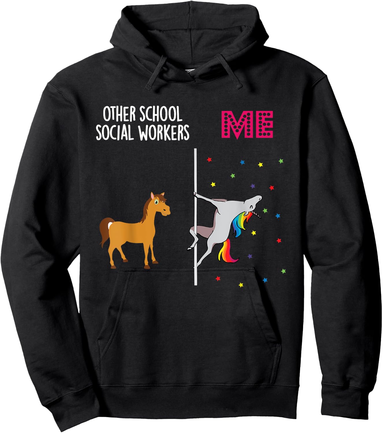 School Social Worker Unicorn Others You Hoodie - Hoodie | Black