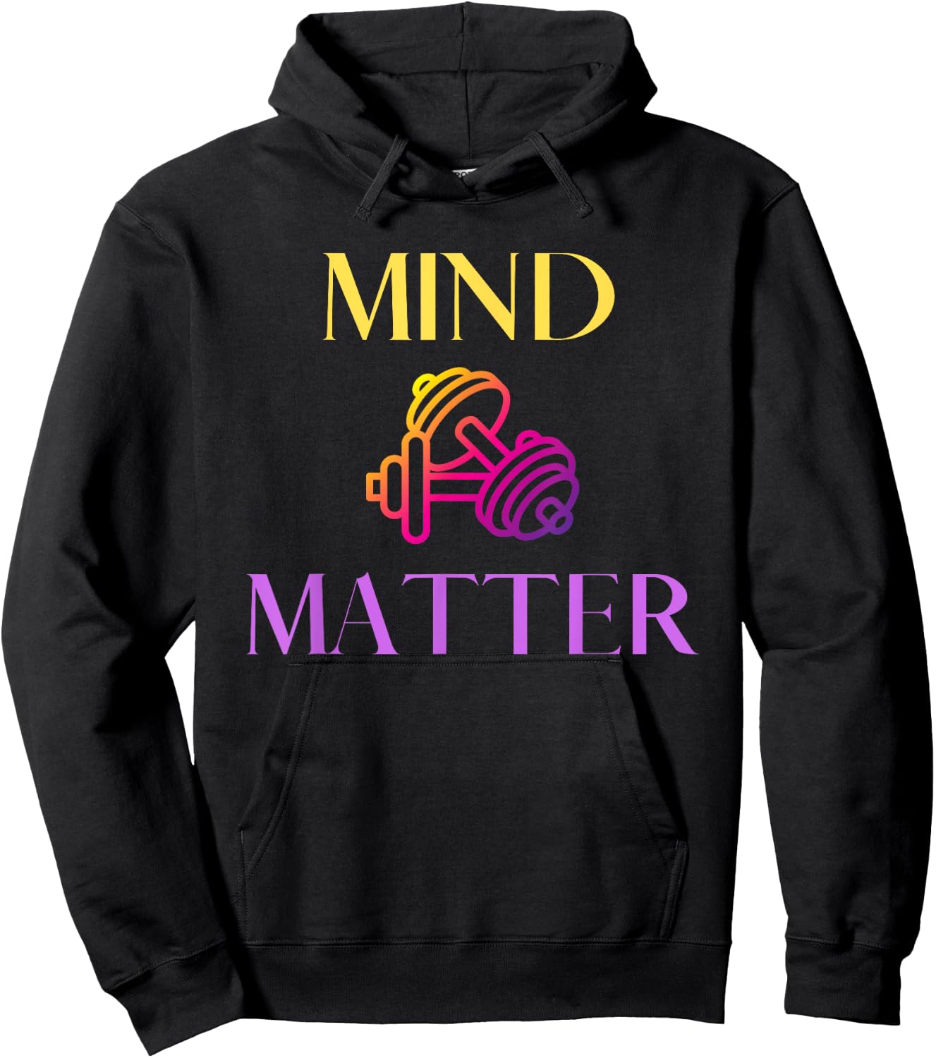 Mind Over Matter Gym Workout Lift Weights Women Hoodie - Hoodie | Black