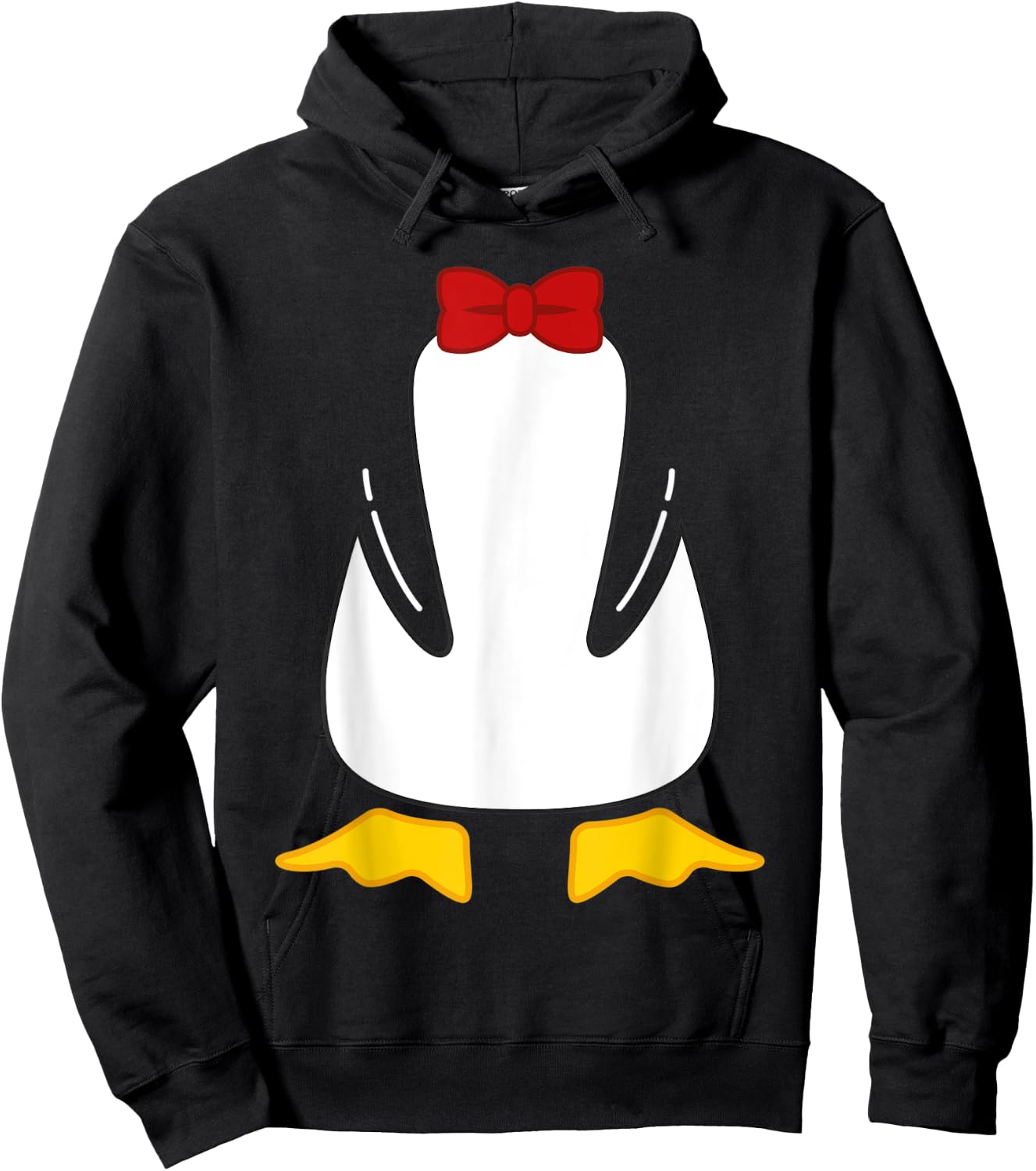 Funny Funky Penguin Body Hoodie - Hoodie | Black