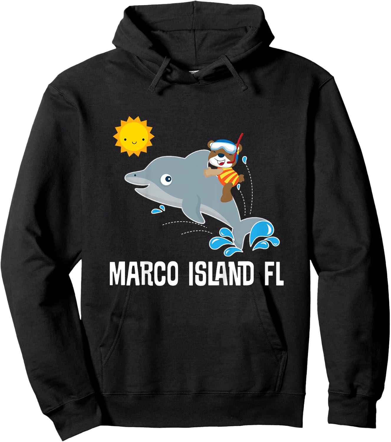 Marco Island Florida Travel Hoodie - Hoodie | Black