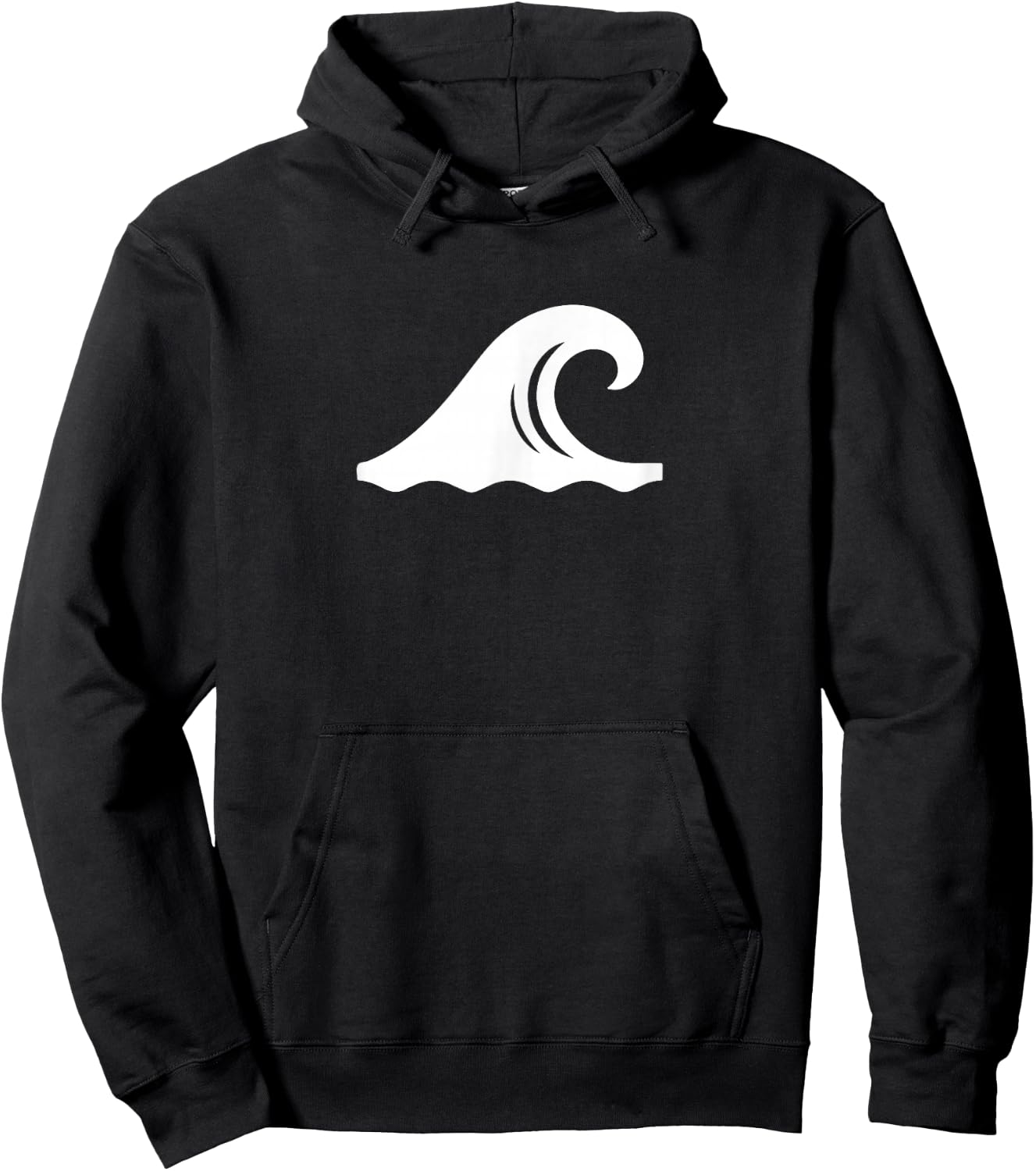 Cool Waves Symbol: Surfer / Surfing / Surf / Coastal Beach Men Women Hoodie - Hoodie | Black