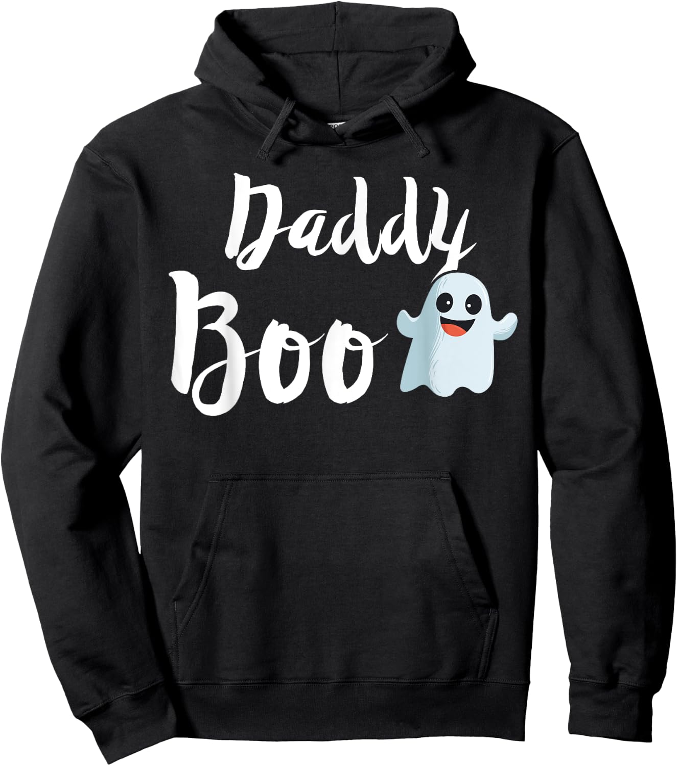 Daddy Boo Halloween Family Matching Ghost Dad Hoodie - Hoodie | Black