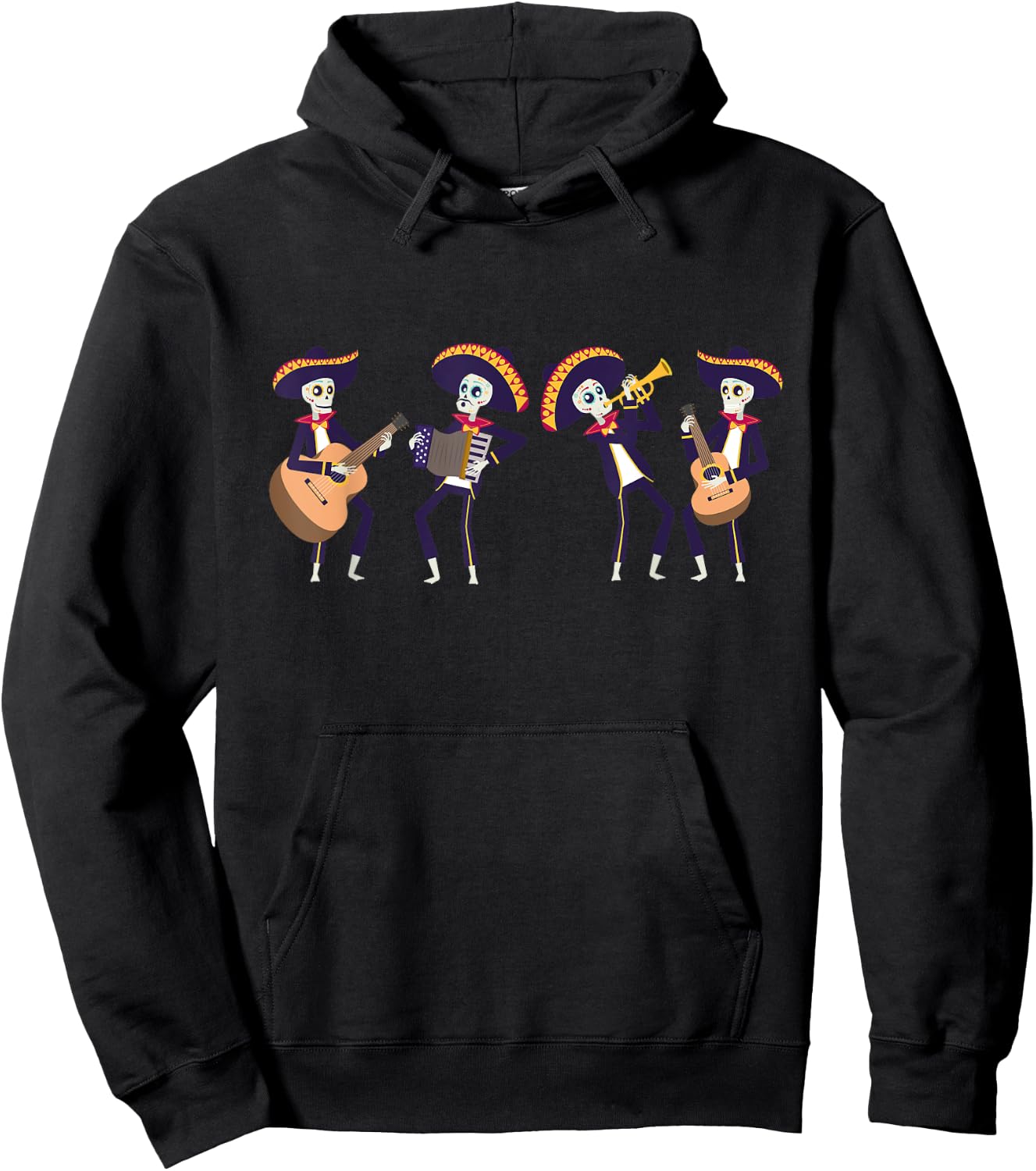 Mariachi Band Halloween Hoodie - Hoodie | Black