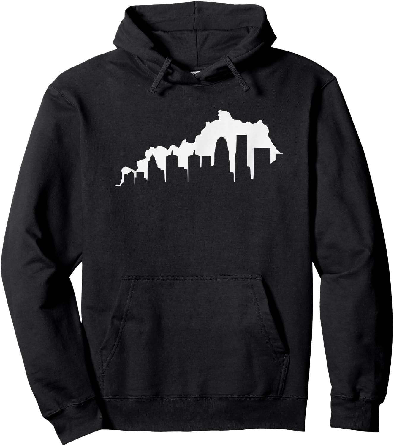Louisville Kentucky Skyline KY State Pride Silhouette 502 Hoodie - Hoodie | Black