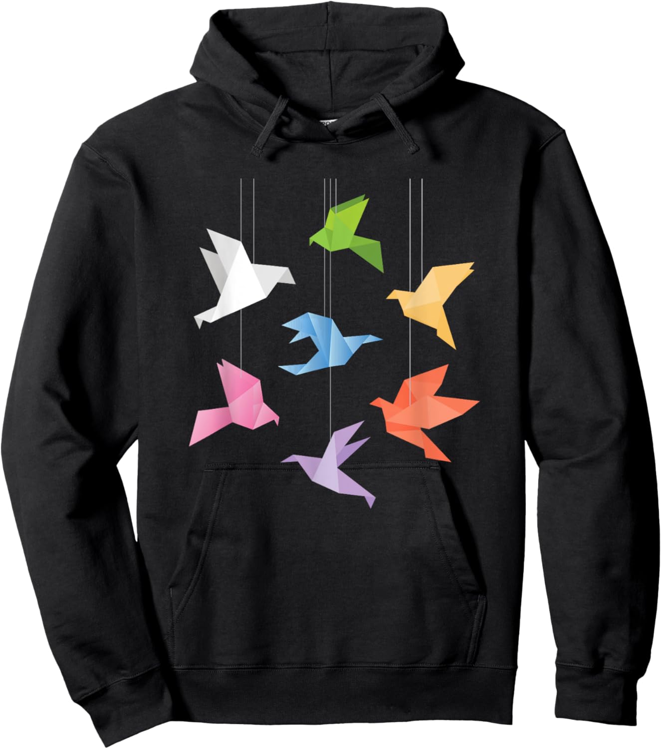 Paper Cranes - Origami Birds Origamist Paper Folding Artist Hoodie - Hoodie | Black