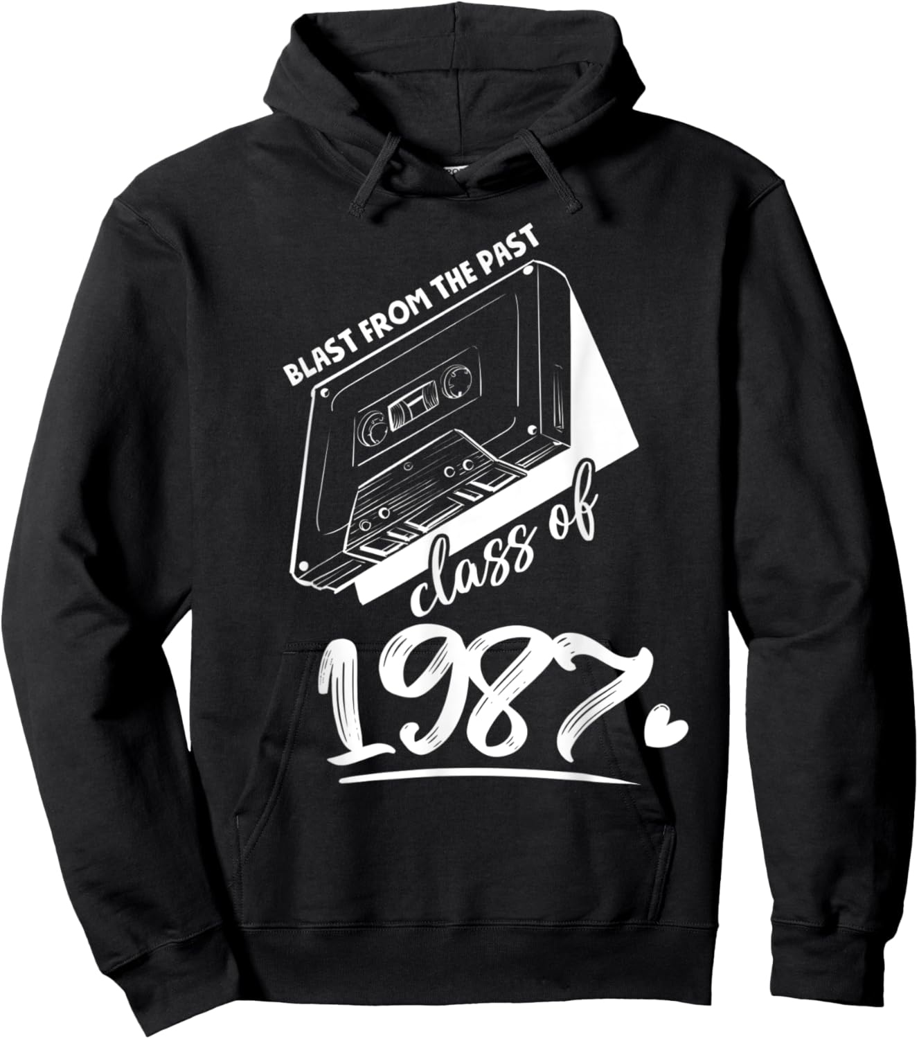 Reunion Class of 1987 School Graduation Blast From The Past Hoodie - Hoodie | Black