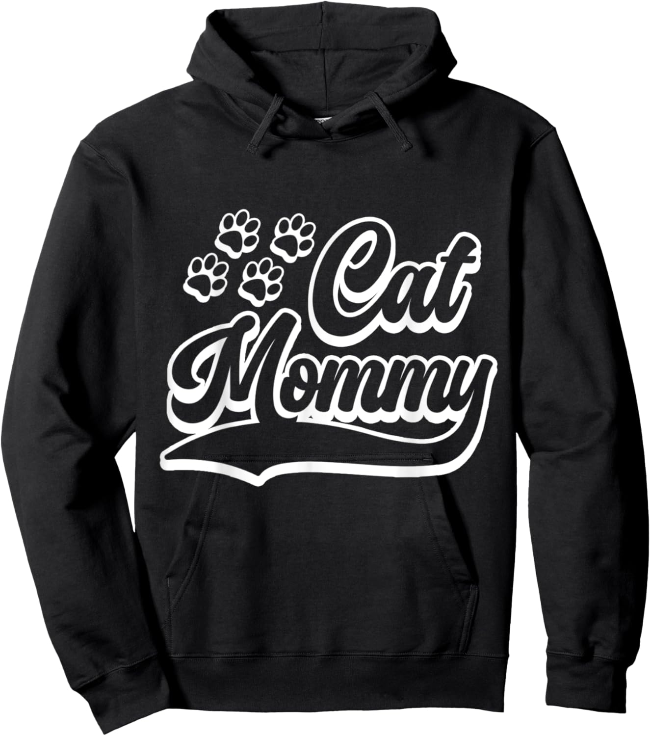 Cat Mommy Kitten Lover Mom Mother's Day Cat Hoodie - Hoodie | Black