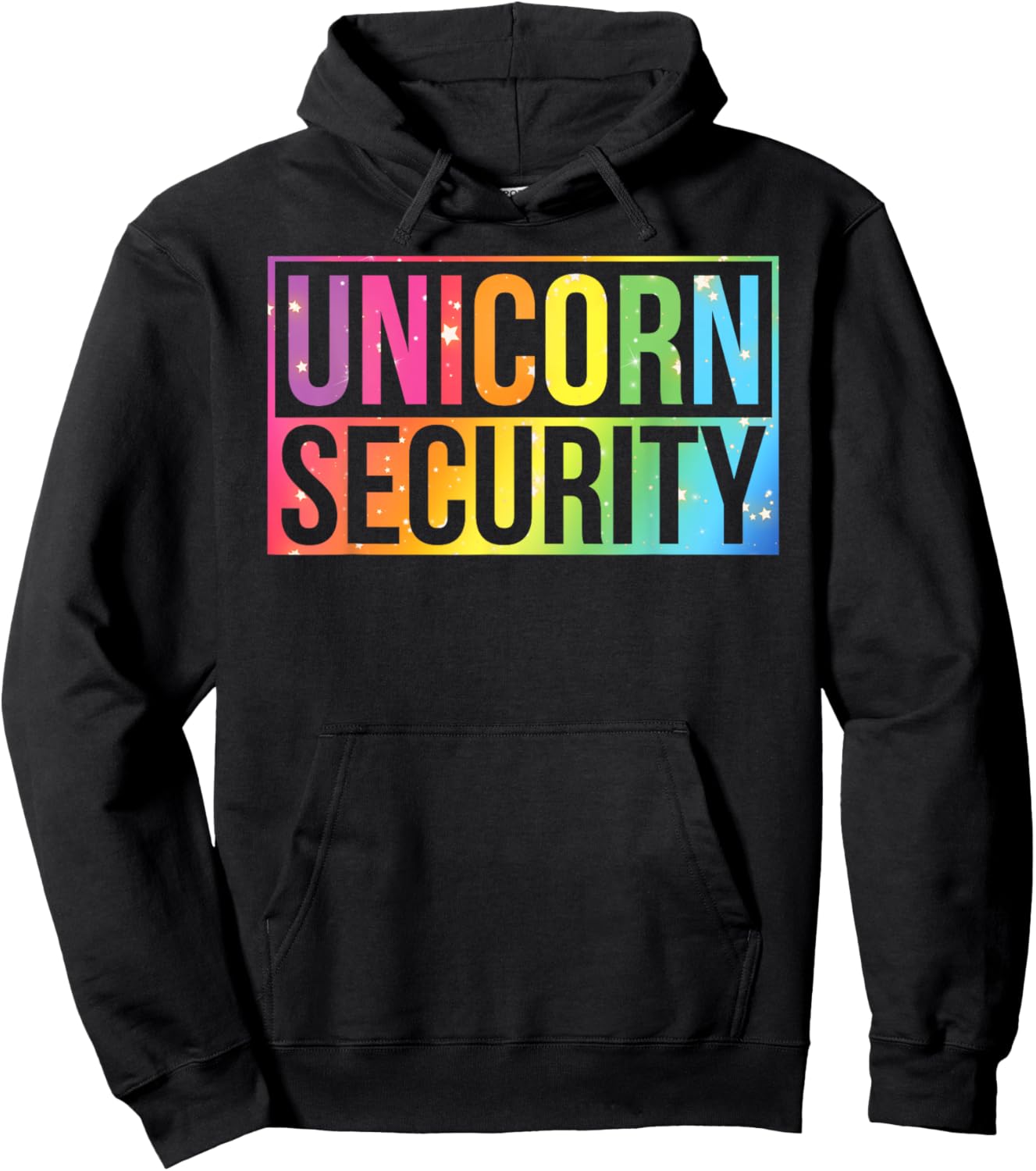 Halloween Mom Dad Daughter Unicorn Security Birthday Party Hoodie - Hoodie | Black