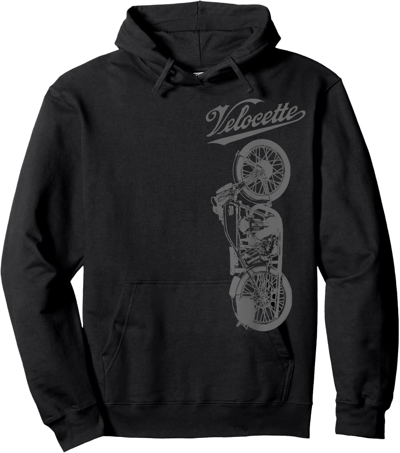 Vincent Velocette Motorcycle Vintage Classic Hoodie - Hoodie | Black