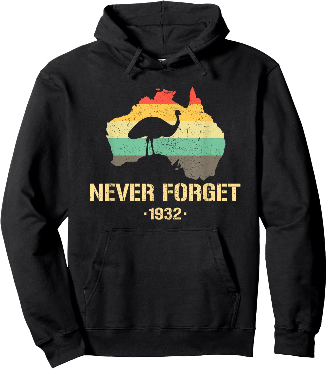 Emu War 1932 Funny Australia History Hoodie - Hoodie | Black