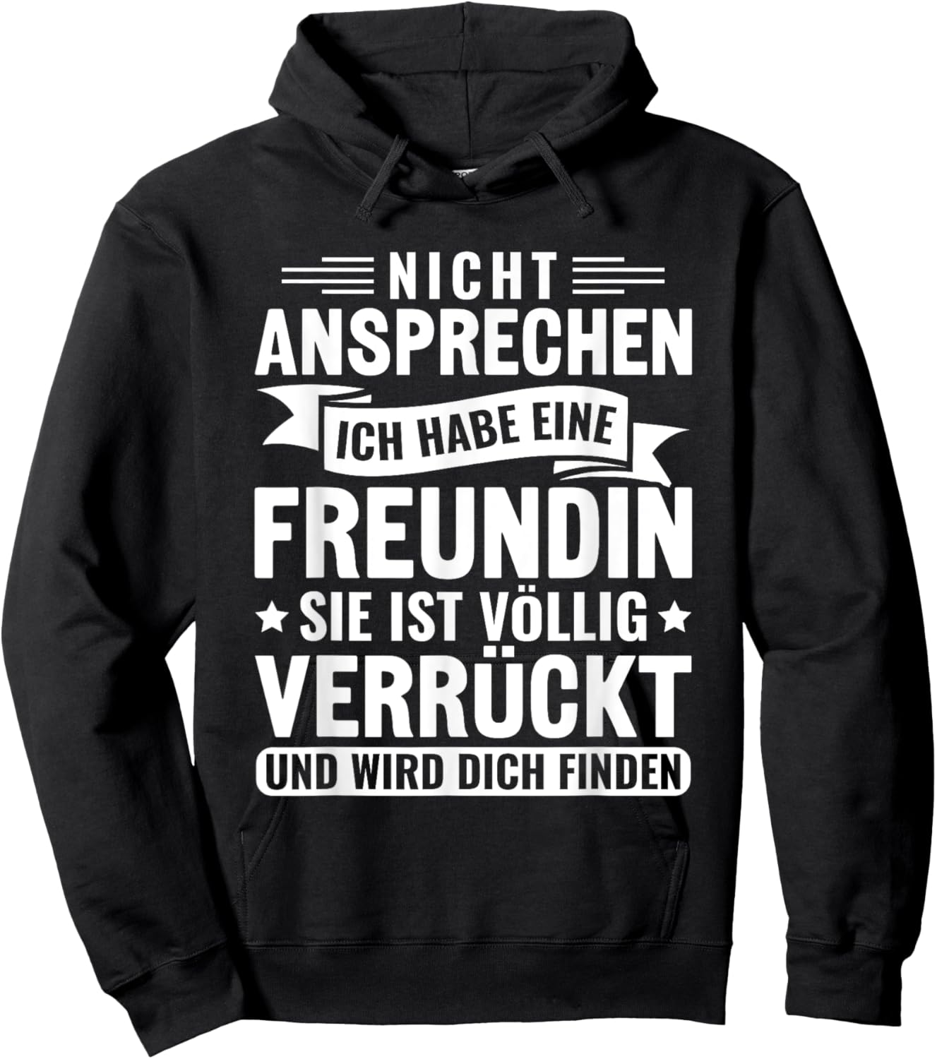 Vergeben Nicht ansprechen Ich habe eine Freundin Hoodie - Hoodie | Black