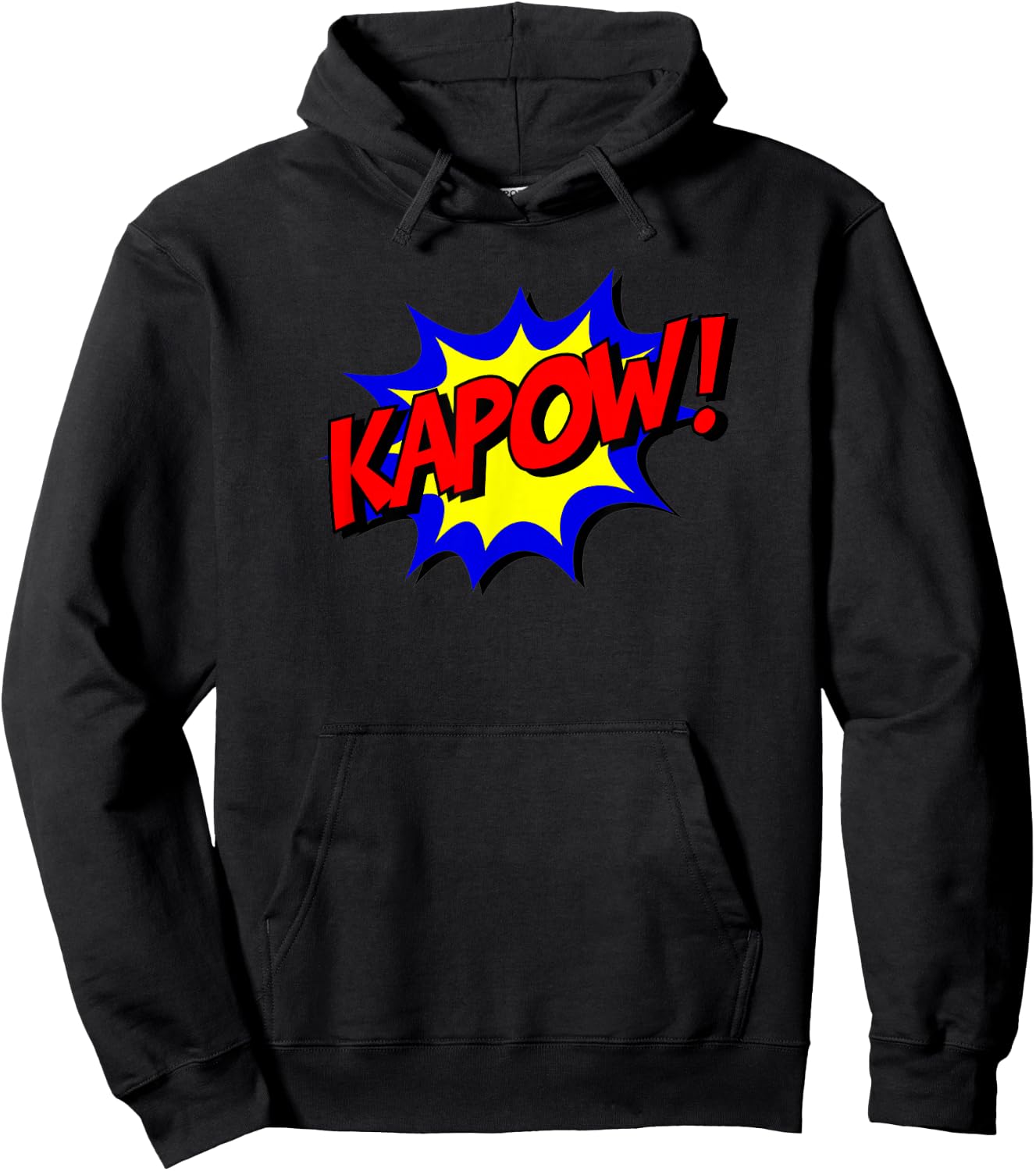 Kapow! Comic Book Nostalgic 1980s Design Shirt Hoodie - Hoodie | Black