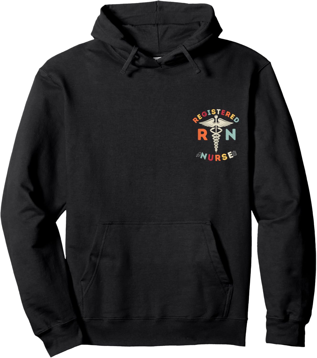 Registered Nurse Design RN Nursing Nurse Hoodie - Hoodie | Black