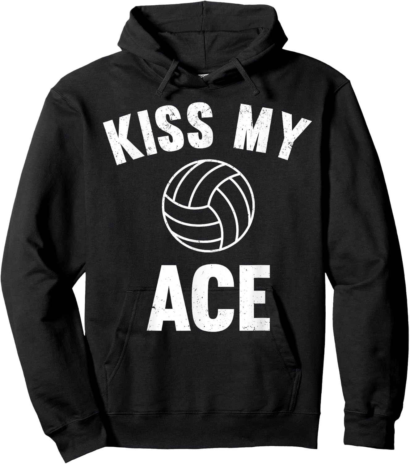 Kiss My Ace - Funny Volleyball Player Hoodie - Hoodie | Black